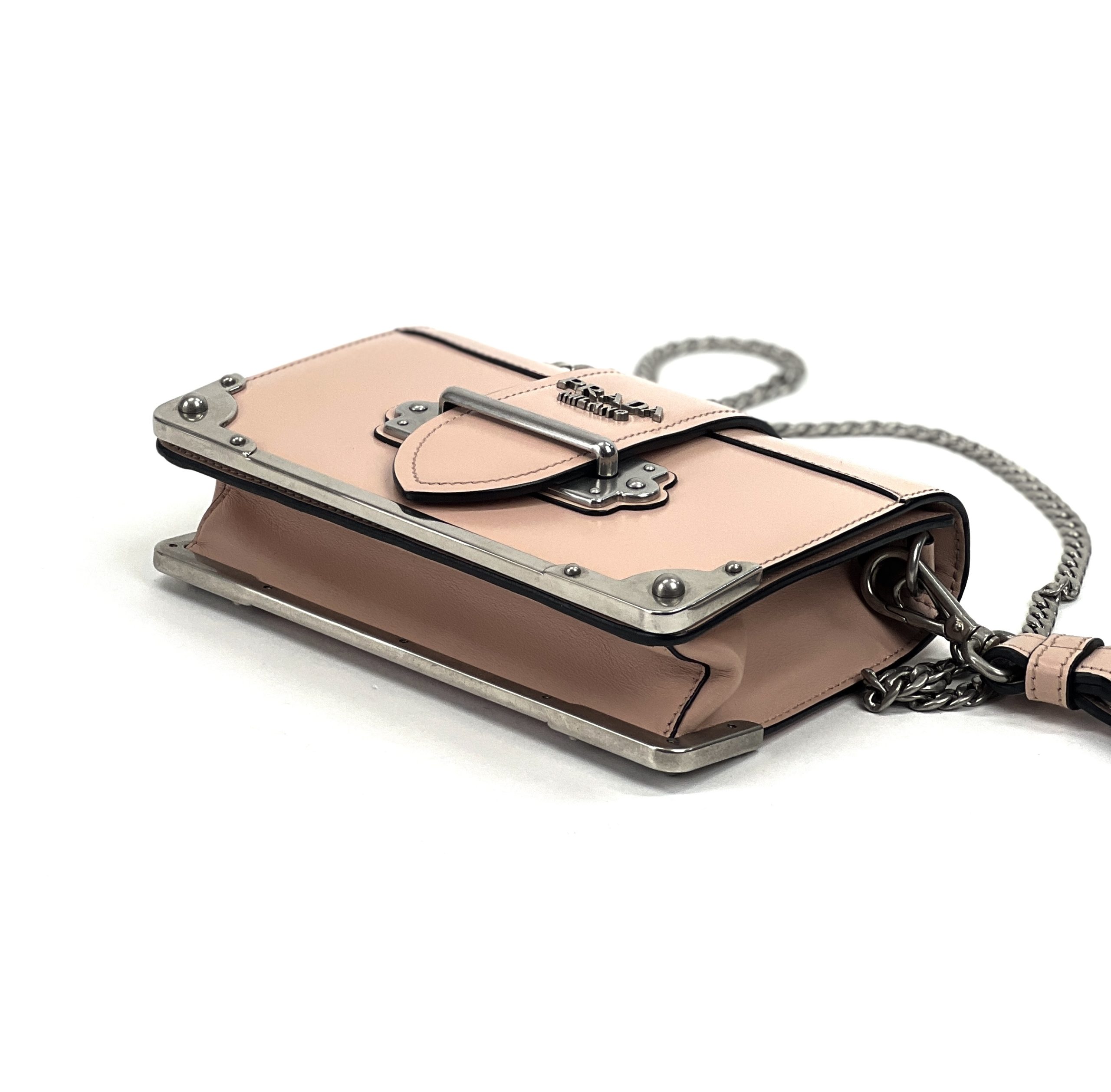 Prada Cahier Leather Crossbody Bag (SHG-32118) – LuxeDH