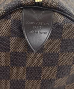 Louis Vuitton Damier Ebene Speedy 30 Satchel