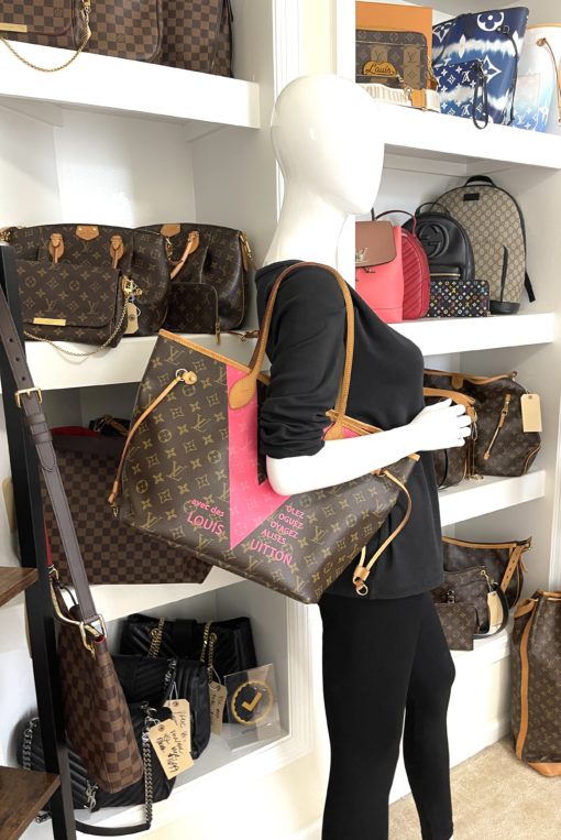 Louis Vuitton Neverfull MM Grenade V Tote 6
