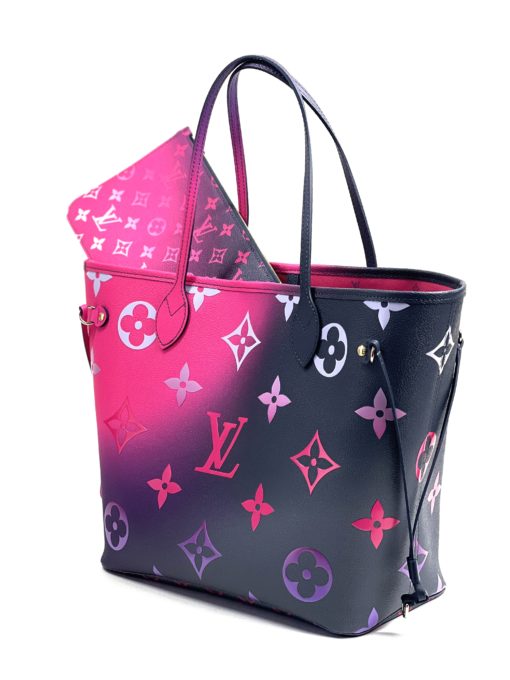 Louis Vuitton Spring In The City Midnight Fuchsia Neverfull MM Set 4