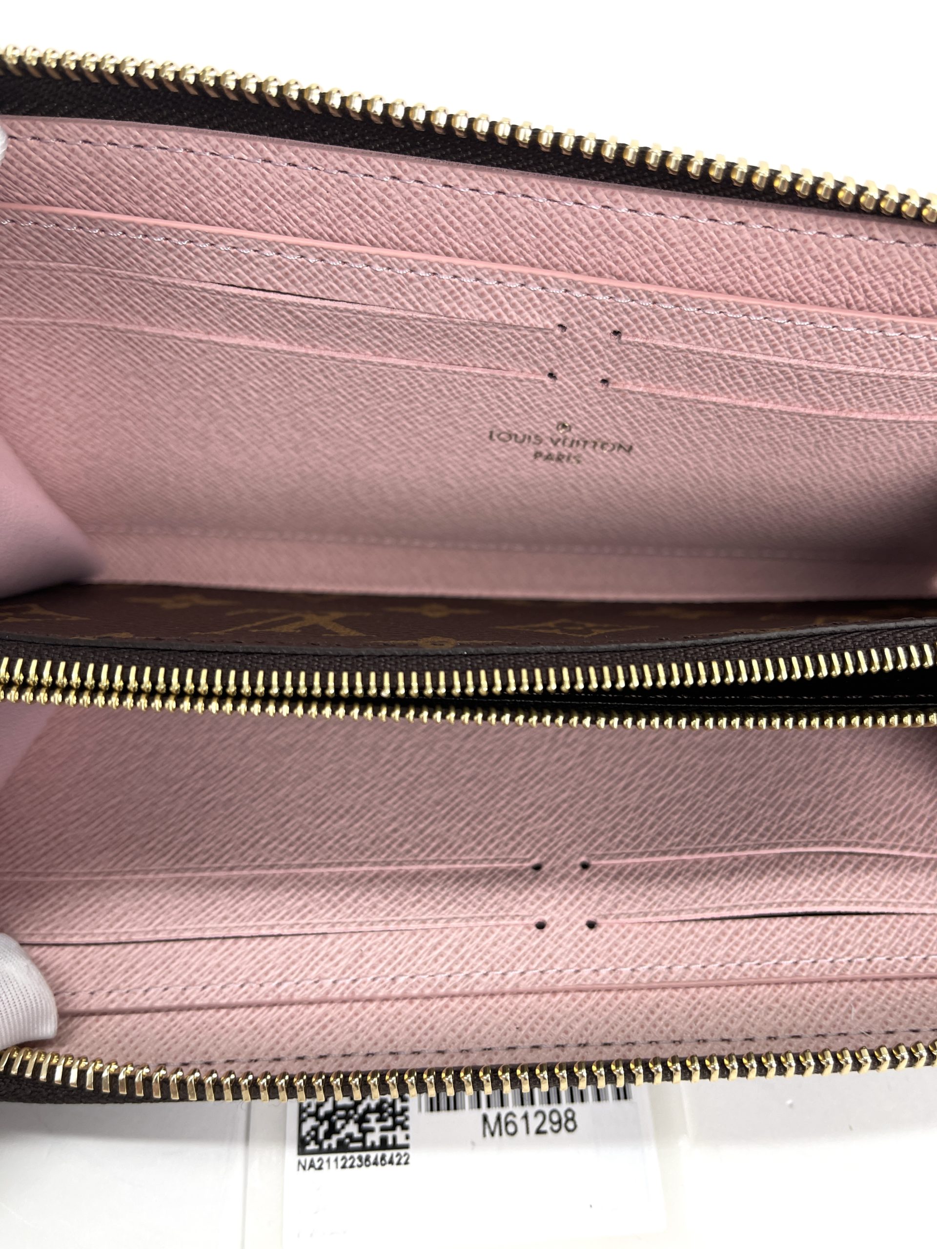 Louis Vuitton Monogram Canvas & Rose Ballerine Clémence Wallet