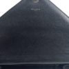 YSL Black College Large Quilted Leather V-Flap Shoulder Bag 6