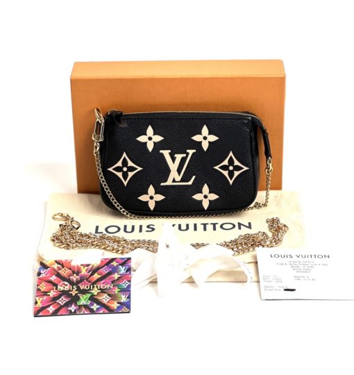 Louis Vuitton Mini Pochette Accessoires Bicolor Monogram Empreinte Leather 2