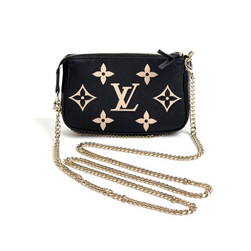 Louis Vuitton Mini Pochette Accessoires Bicolor Monogram Empreinte Leather