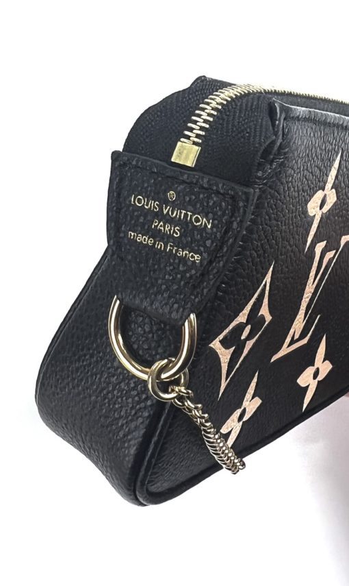 Louis Vuitton Mini Pochette Accessoires Bicolor Monogram Empreinte Leather 24