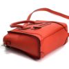 Celine Drummed Calfskin Red/Orange Nano Luggage Crossbody 11