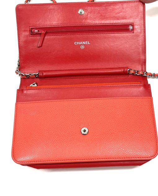 Chanel Coral Caviar Timeless WOC with Silver Hardware 10