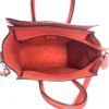 Celine Drummed Calfskin Red/Orange Nano Luggage Crossbody 14