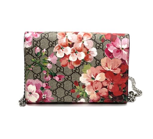 Gucci Beige GG Supreme Coated Canvas Mini Dionysus Blooms Wallet-On-Chain Bag 3