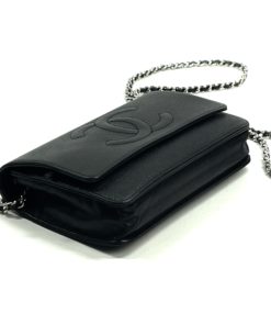 Chanel Black Caviar Timeless WOC with Silver Hardware