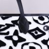 Louis Vuitton Neverfull MM Urs Fischer White Black Coated Canvas Set 3