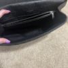 YSL Black College Large Quilted Leather V-Flap Shoulder Bag 23