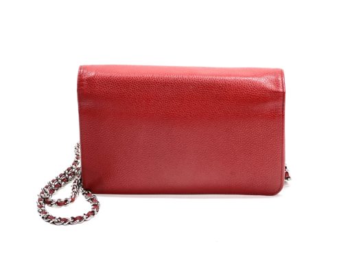 Chanel Red Caviar Timeless WOC with Silver Hardware 8