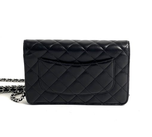 Chanel Black Lambskin WOC with Silver Hardware 7