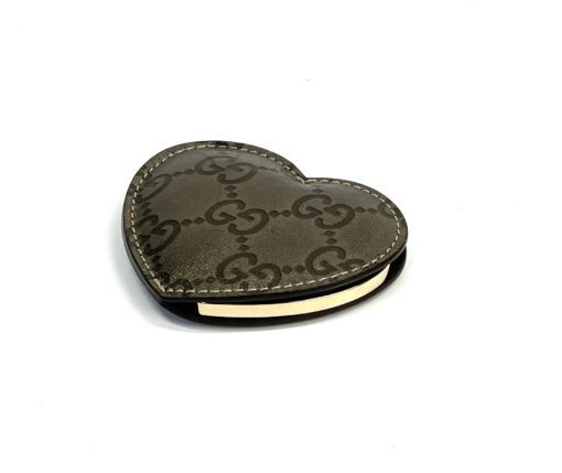 Gucci GG Silver/Grey Heart Mirror with Cover 24