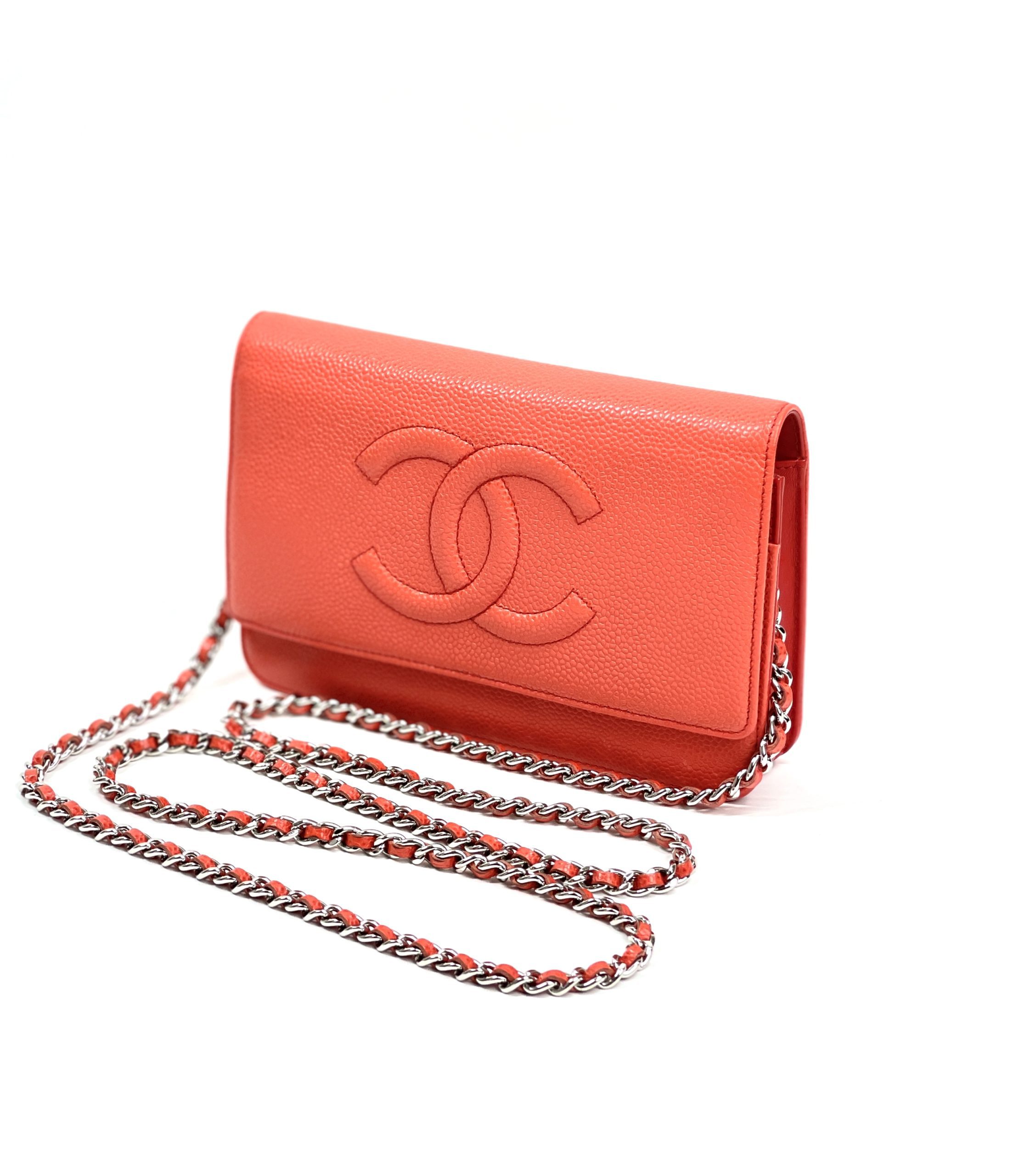 Chanel Coral Caviar Timeless WOC with Silver Hardware - A World Of Goods  For You, LLC