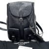 YSL Small Black Croc Look Leather Festival Backpack 29