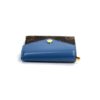 Louis Vuitton Monogram Zoe Wallet with Blue Leather 12