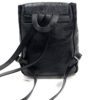 YSL Small Black Croc Look Leather Festival Backpack 5