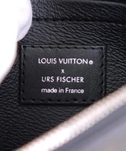 Louis Vuitton Neverfull MM Urs Fischer White Black Coated Canvas Set