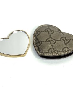Gucci GG Silver/Grey Heart Mirror with Cover 2