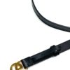 Gucci GG Marmont Thin Black Leather Belt with Shiny Buckle 10