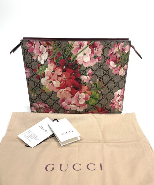 Gucci Large GG Supreme Blooms Cosmetic Case 2