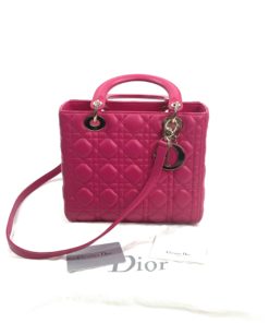 Lady Dior Lambskin Cannage Medium Lady Dior Pink