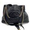 Gucci Black Pebbled Calfskin Leather Medium Soho Chain Tote 13