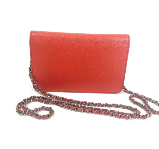 Chanel Coral Caviar Timeless WOC with Silver Hardware 12