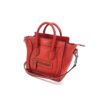 Celine Drummed Calfskin Red/Orange Nano Luggage Crossbody 16