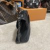 YSL Black College Large Quilted Leather V-Flap Shoulder Bag 12