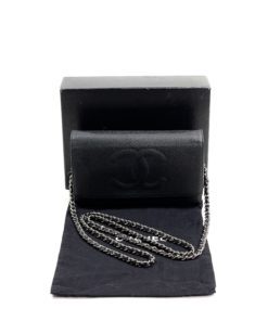 Chanel Black Caviar Timeless WOC with Silver Hardware
