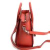 Celine Drummed Calfskin Red/Orange Nano Luggage Crossbody 5