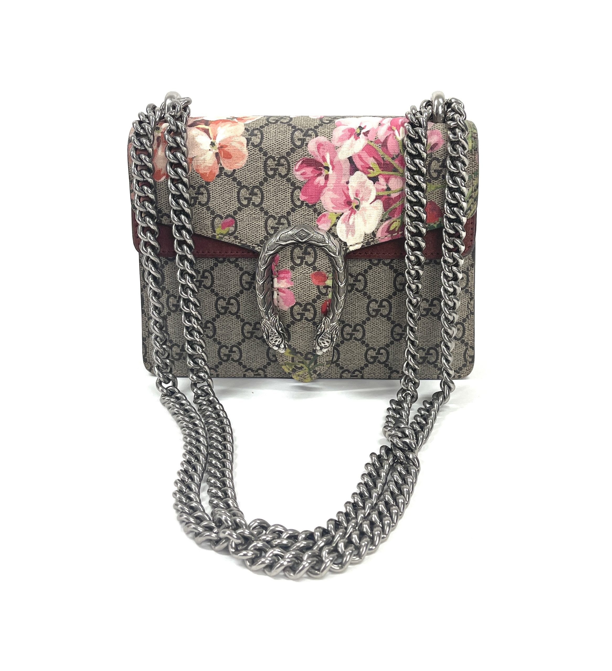 Gucci Dionysus Embellished Leather-trimmed Printed Coated-canvas Shoulder  Bag in Natural