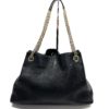 Gucci Black Pebbled Calfskin Leather Medium Soho Chain Tote 4