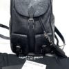 YSL Small Black Croc Look Leather Festival Backpack 23