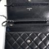 Chanel Black Lambskin WOC with Silver Hardware 14