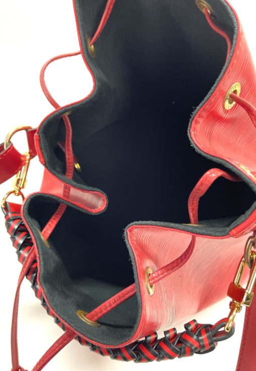 Louis Vuitton Epi Petit Noe Castillan Red Shoulder Bag 10