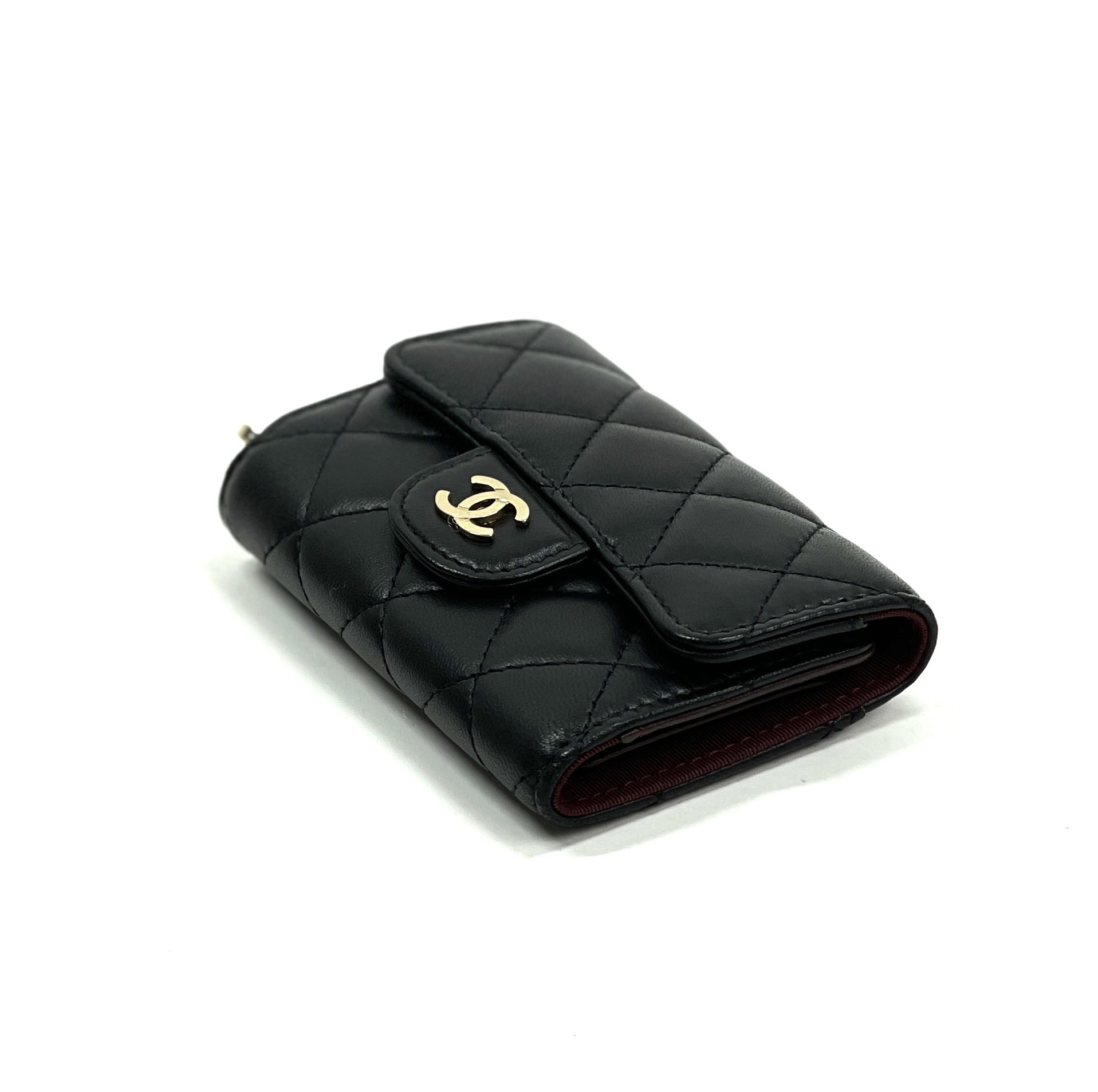 chanel key holder wallet case