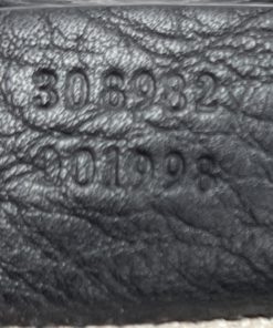 Gucci Black Pebbled Calfskin Leather Medium Soho Chain Tote
