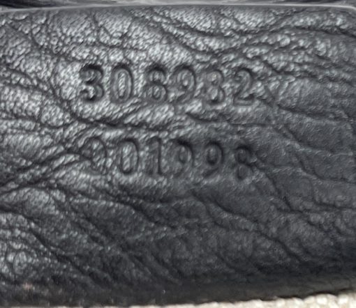 Gucci Black Pebbled Calfskin Leather Medium Soho Chain Tote 9
