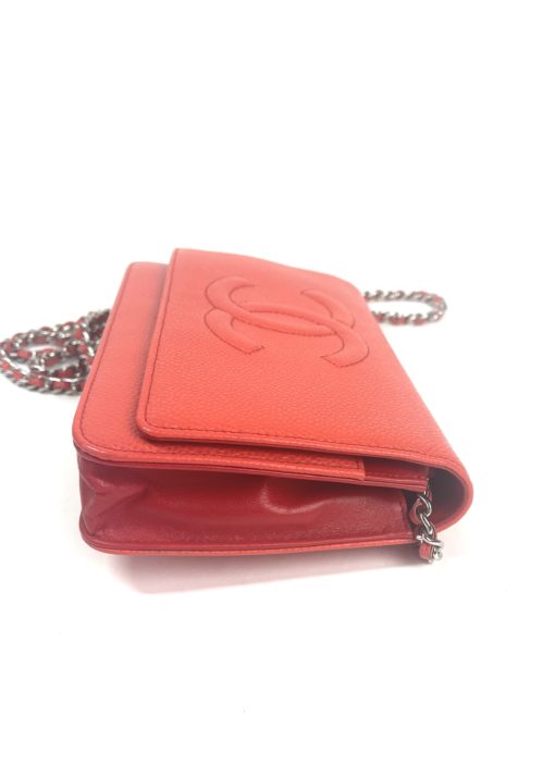 Chanel Coral Caviar Timeless WOC with Silver Hardware 16
