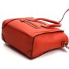 Celine Drummed Calfskin Red/Orange Nano Luggage Crossbody 9