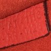 Celine Drummed Calfskin Red/Orange Nano Luggage Crossbody 18