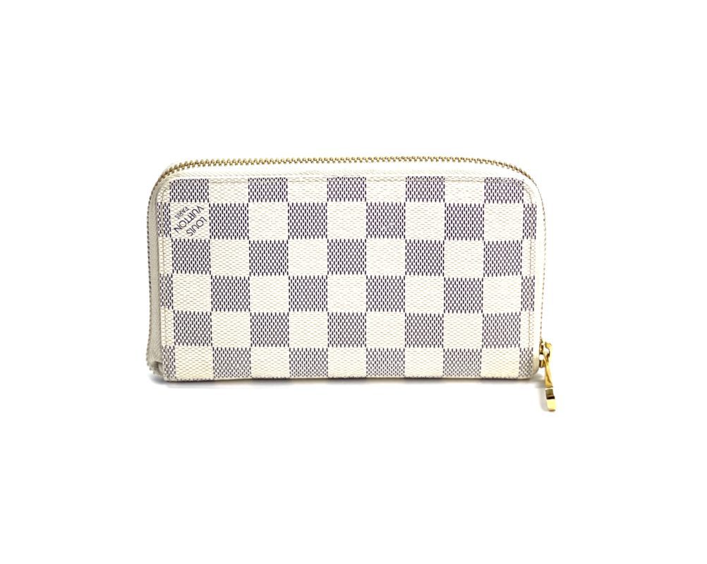 Authentic Louis Vuitton Zippy Compact Wallet Damier Azur - Reetzy
