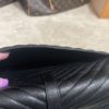 YSL Black College Large Quilted Leather V-Flap Shoulder Bag 21