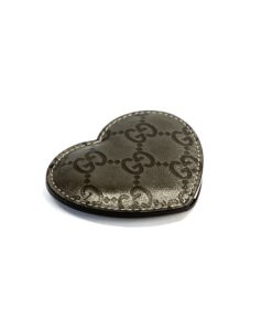 Gucci GG Silver/Grey Heart Mirror with Cover