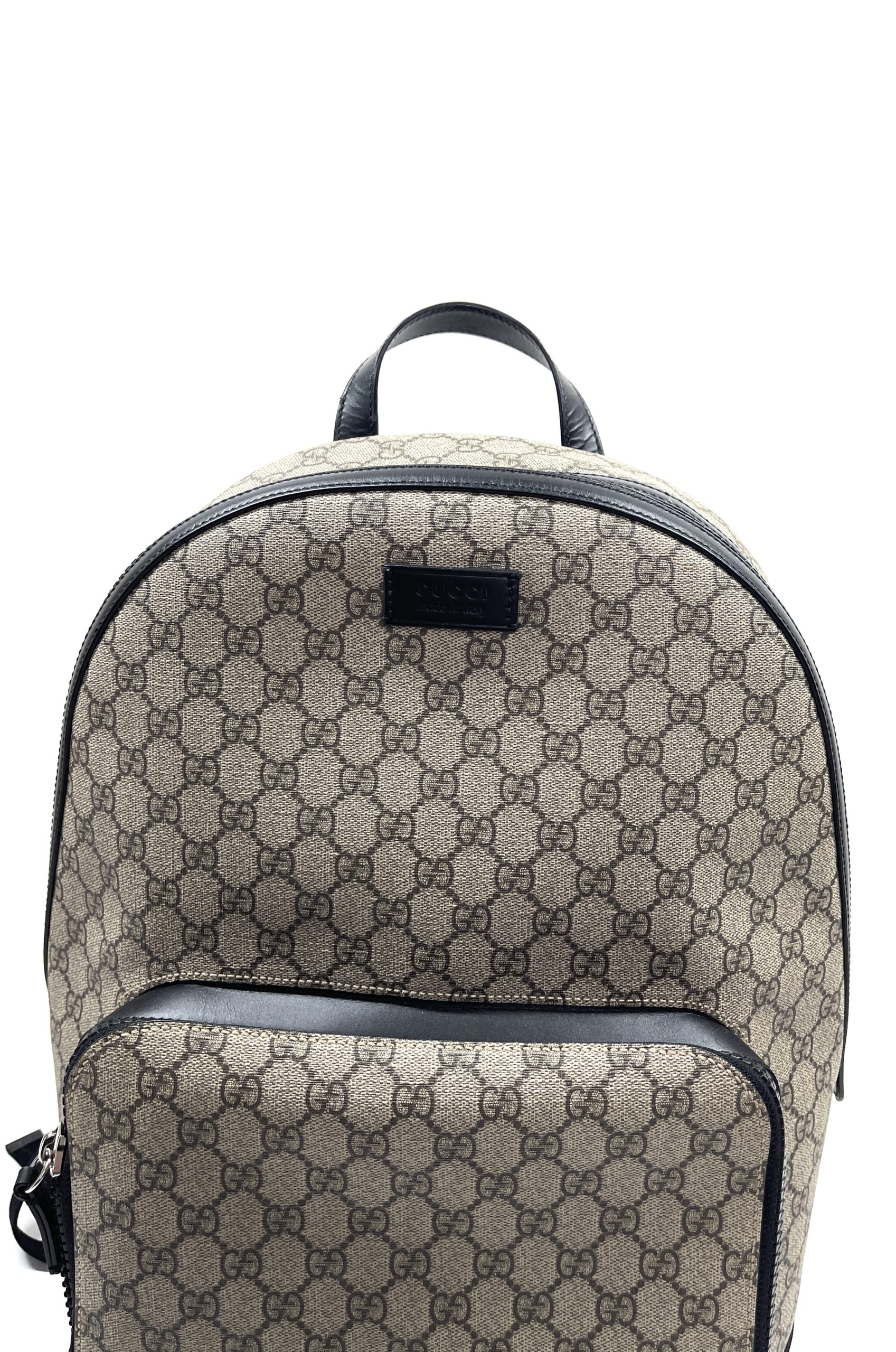 GUCCI Backpack Daypack 410791 Chilled lens ribbon GG Supreme Canvas/le –