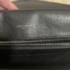 YSL Black College Large Quilted Leather V-Flap Shoulder Bag 28